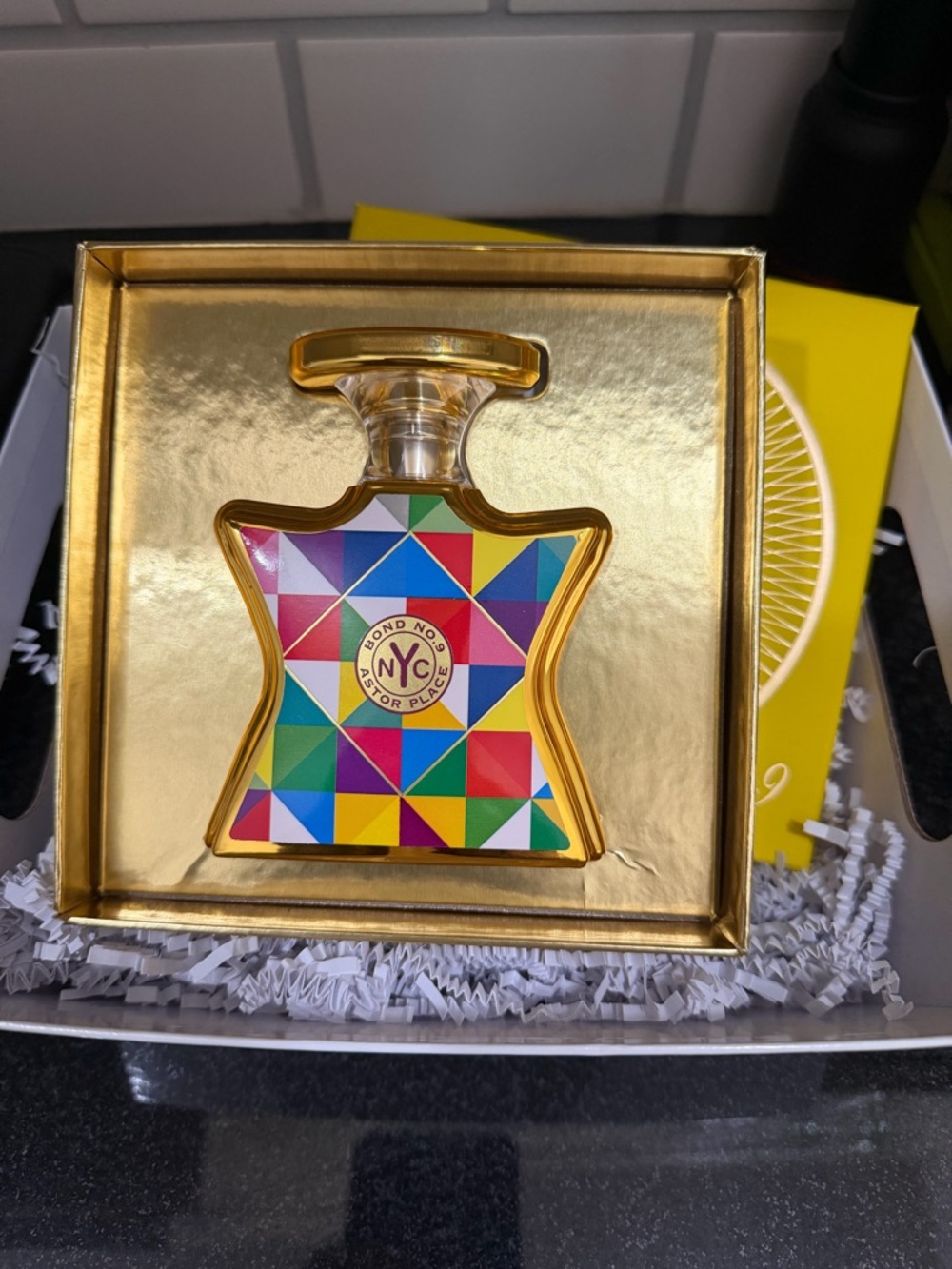 Astor Place Bond No. 9 Limited Edition Colorful Geometric Eau de Parfum Bottle